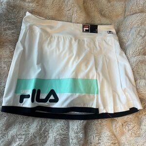 Fila Sport White Skirt with Black Logo